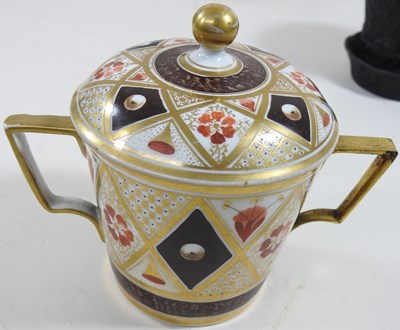 Lot 386 - A Spode ginger jar and cover, with other porcelain