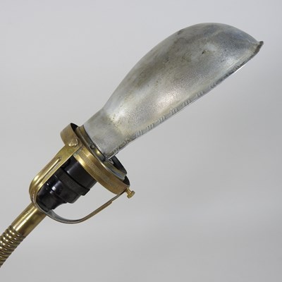 Lot 91 - A mid 20th century flexible brass desk lamp