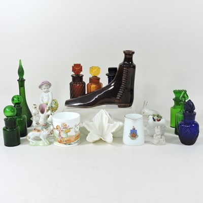 Lot 215 - A hand warmer and other china