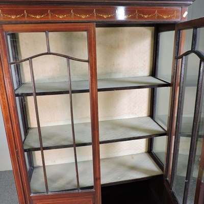 Lot 249 - An Edwardian display cabinet