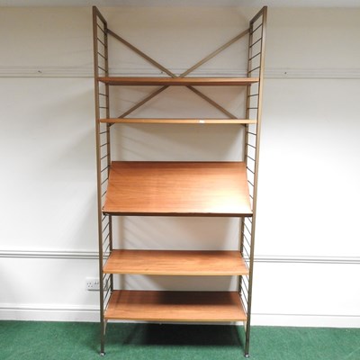 Lot 487 - A 1970's Ladderax style book shelf