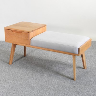 Lot 851 - A modern side table/bench, from Made