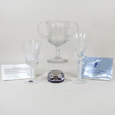 Lot 695 - A collection of Royal commemorative glassware