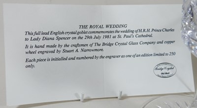 Lot 695 - A collection of Royal commemorative glassware