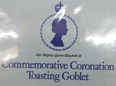 Lot 695 - A collection of Royal commemorative glassware