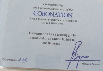 Lot 695 - A collection of Royal commemorative glassware