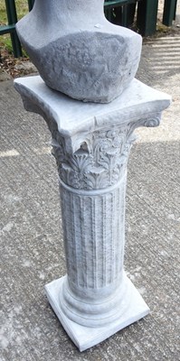 Lot 202 - A cast stone garden statue