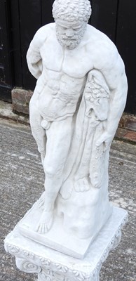 Lot 12 - A cast stone garden statue