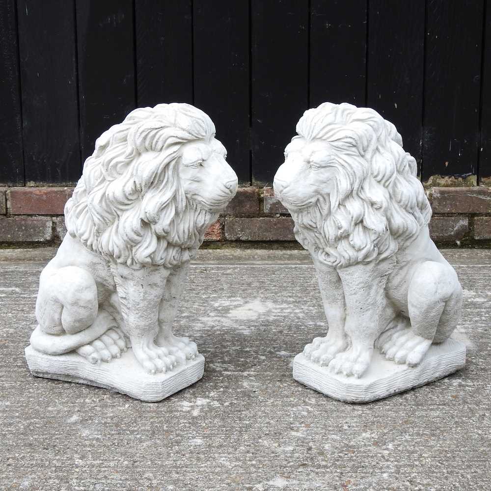 Lot 288 - A pair of garden models