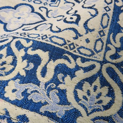 Lot 29 - An Eastern embroidered table cloth