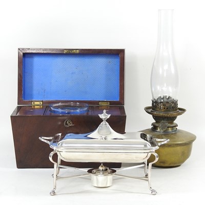 Lot 166 - A 19th century silver plated entree dish