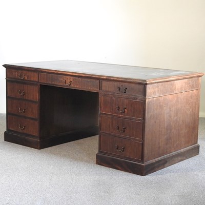 Lot 264 - A mahogany partners desk