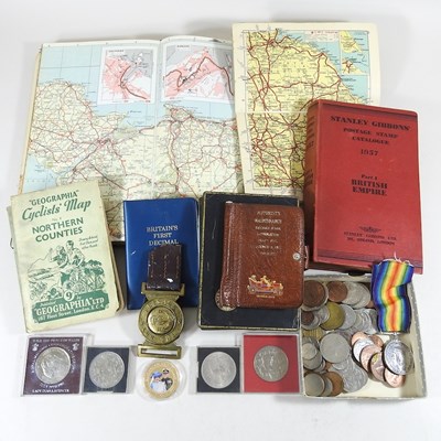 Lot 37 - A collection of coins and metalwares