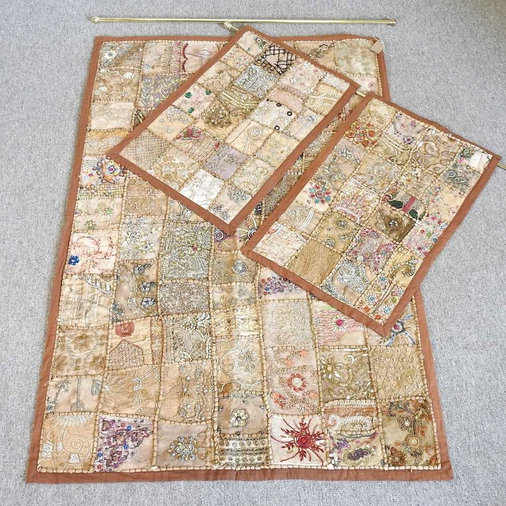 Lot 472 - Three patchwork panels