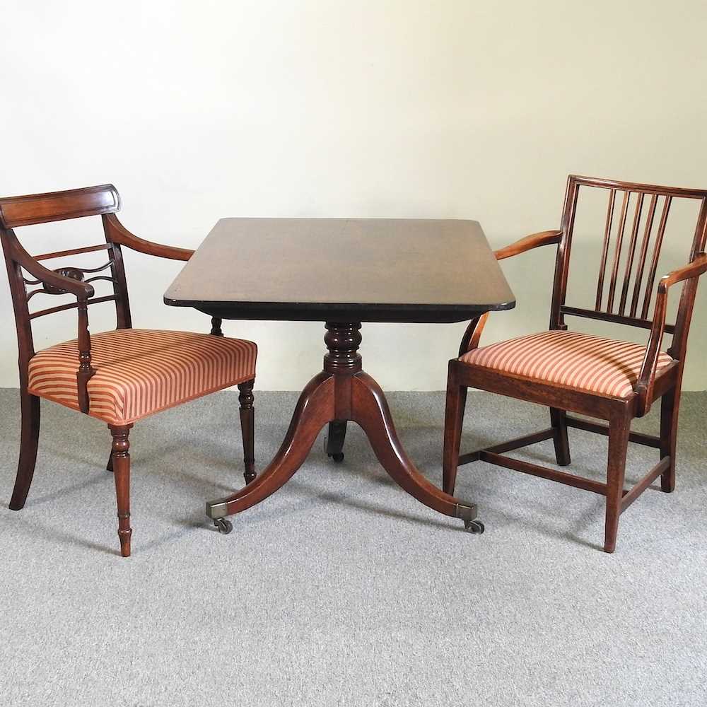 Lot 484 - A Regency mahogany dining table