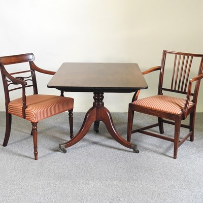 Lot 484 - A Regency mahogany dining table