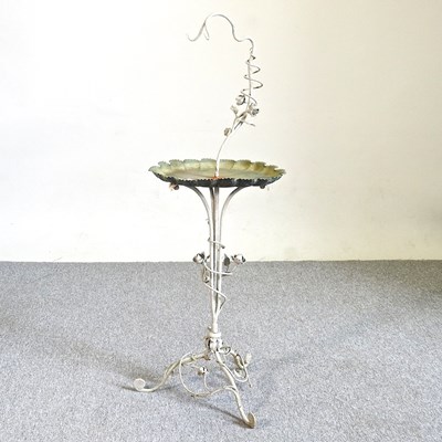 Lot 494 - A French iron bird table