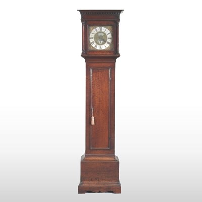 Lot 18 - An 18th century long case clock