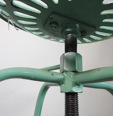 Lot 409 - A pair of tractor seat bar stools