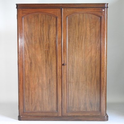 Lot 652 - A Victorian double wardrobe