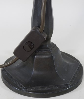 Lot 692 - A bronzed 1940's desk lamp