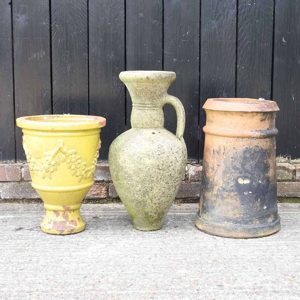 Lot 657 - Three various garden pots