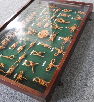 Lot 901 - A display case of knots