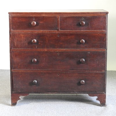 Lot 884 - A 19th century oak chest