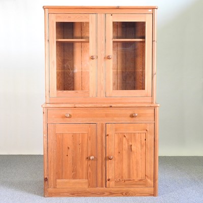 Lot 509 - A pine cabinet bookcase