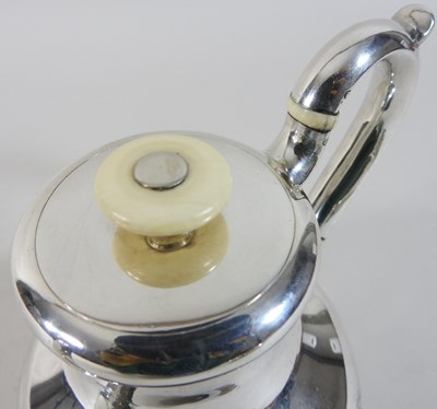 Lot 125 - An early 20th century Russian silver teapot