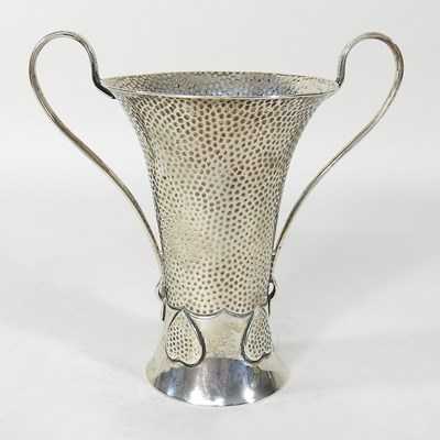 Lot 1 - An Arts and Crafts silver vase