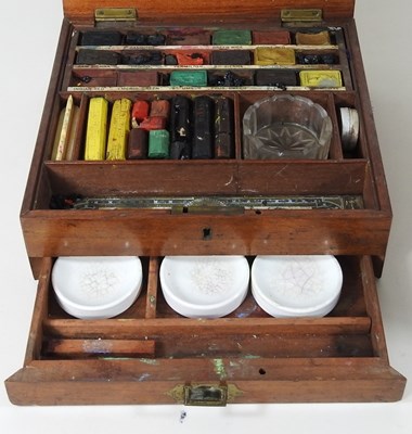 Lot 174 - A collection box and an artist's box