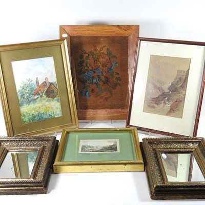 Lot 887 - Various pictures and mirrors