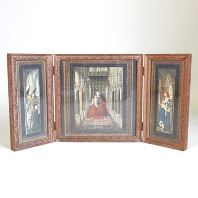 Lot 792 - A Medici triptych, after Van Eyck