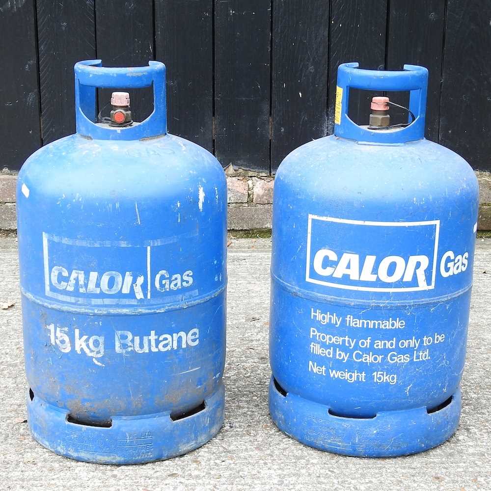 Lot 818 - Two butane gas bottles