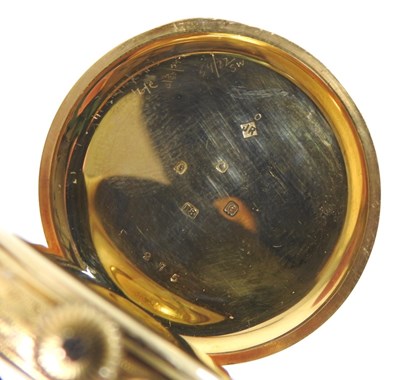 Lot 64 - An ornate Victorian 18 carat gold pocket watch