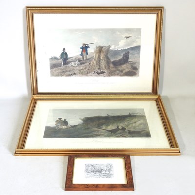 Lot 680 - A pair of hunting prints