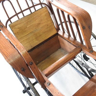 Lot 165 - A 19th century child's pull-along chair