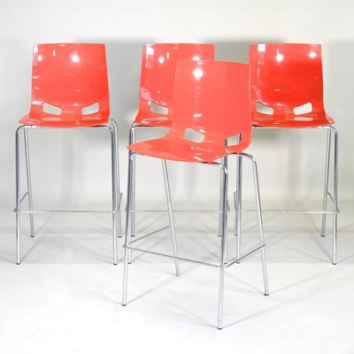 Lot 786 - A set of Nowy Styl bar stools