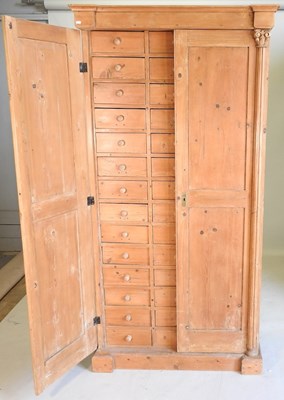 Lot 60 - A 19th century haberdashery cabinet