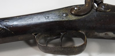 Lot 100 - A 19th century percussion rifle
