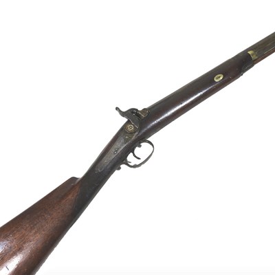 Lot 32 - A 19th century percussion rifle