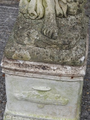 Lot 55 - A cast stone garden statue