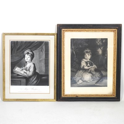 Lot 529 - A Mezzotint of Miss Beaston