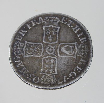 Lot 31 - A Queen Anne silver sixpence