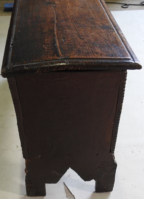 Lot 110 - An 18th century oak coffer