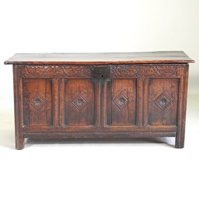 Lot 209 - An 18th century coffer