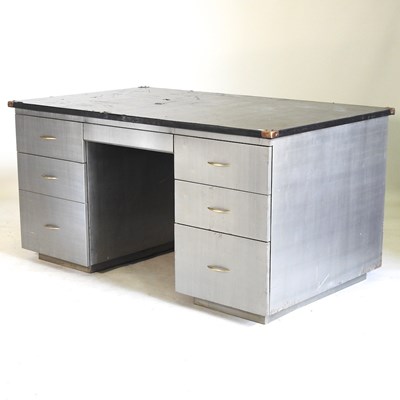 Lot 414 - An industrial style desk