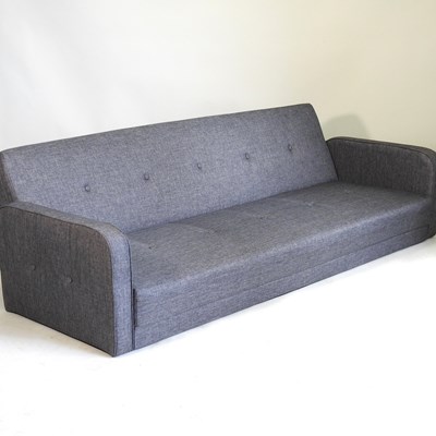 Lot 334 - A modern grey sofa bed