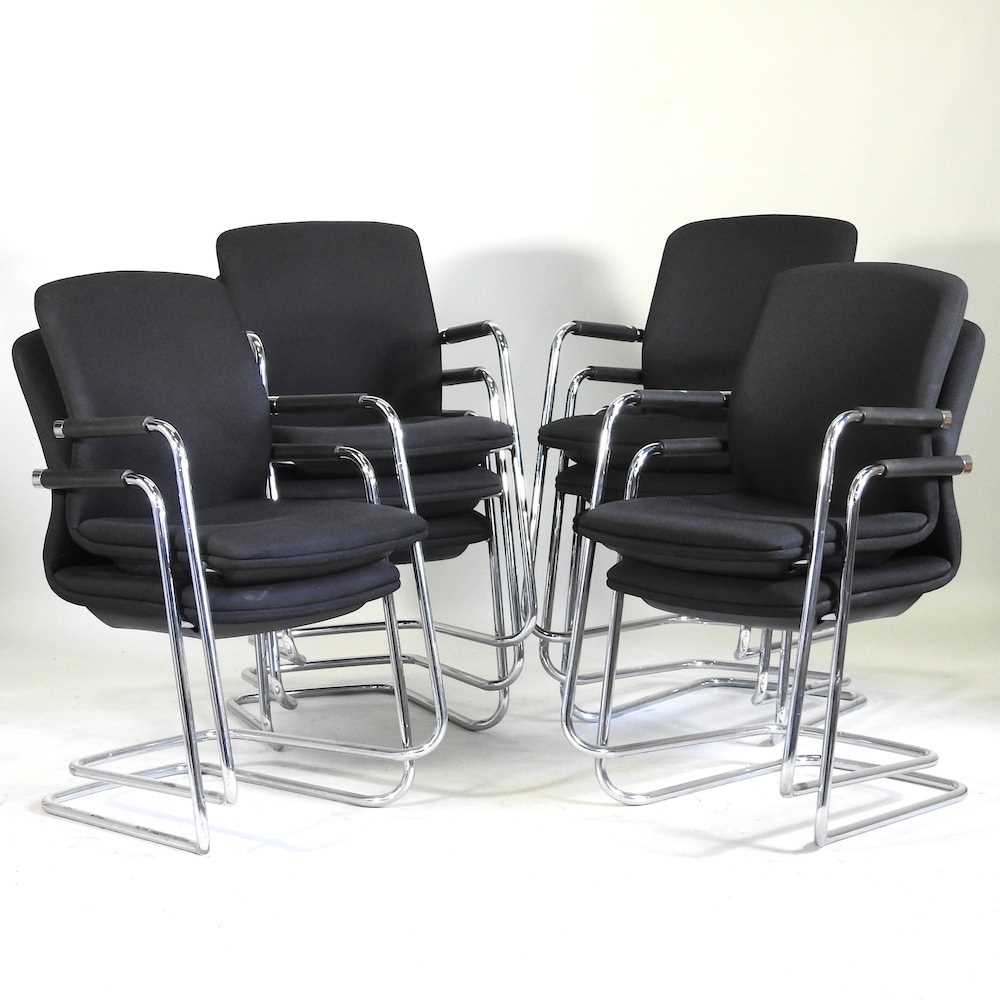 Lot 888 A set of ten Senator office chairs